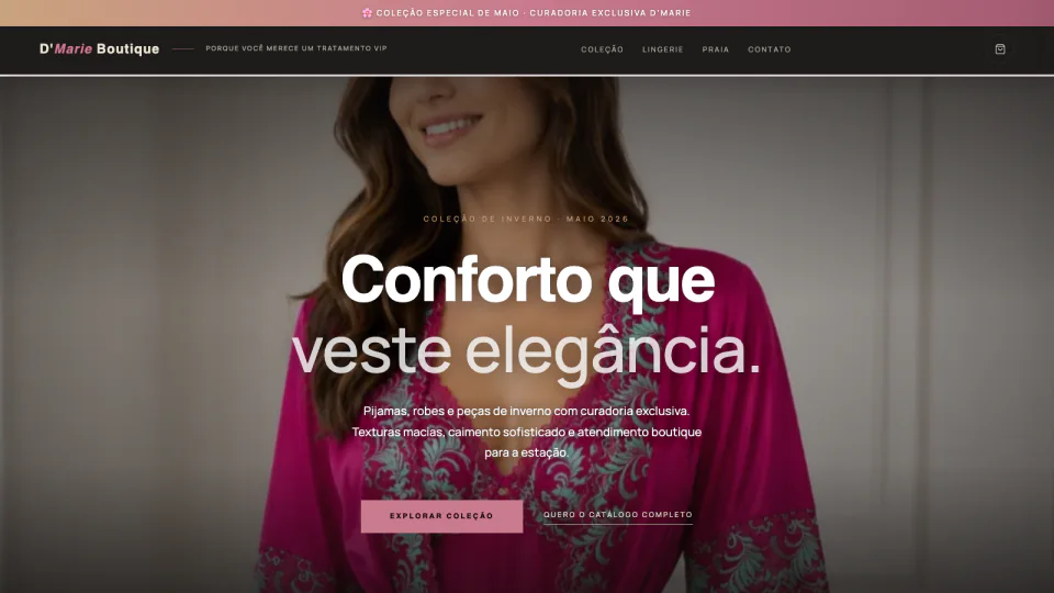 Landing page desenvolvida pela Athena